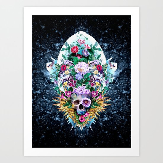Skull Vivid VI Art Print