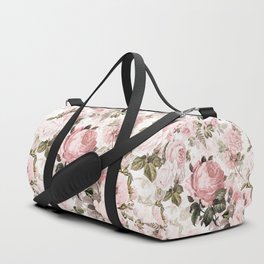 Vintage & Shabby Chic - Sepia Pink Roses  Duffle Bag