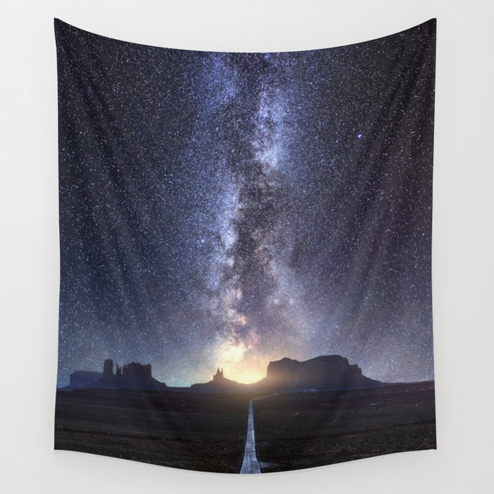 Monument Valley Milky Way Wall Tapestry