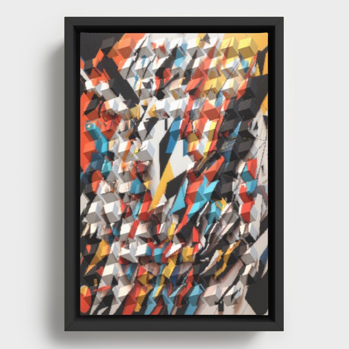 Geometric #1 Framed Canvas