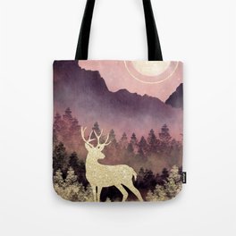 Golden Stag Tote Bag