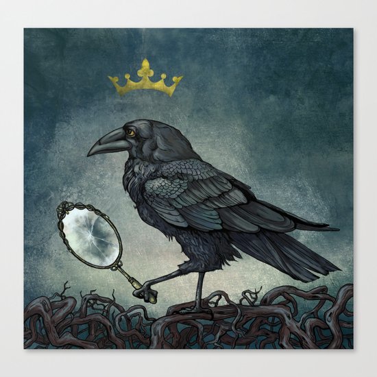 Raven King Canvas Print