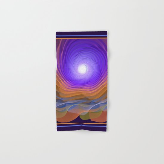 Whispering water and a blue moon Hand & Bath Towel