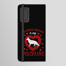 Dog Animal Hearts Dog Shepherd My Valentines Day Android Wallet Case