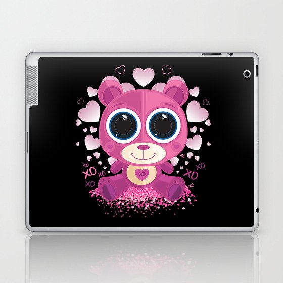 Valentine's Day Teddy Bear Laptop & iPad Skin
