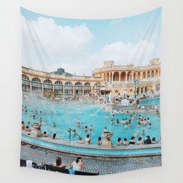 Bathing in Budapest Wall Tapestry