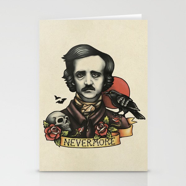 Edgar Allan Poe Raven Nevermore Stationery Cards