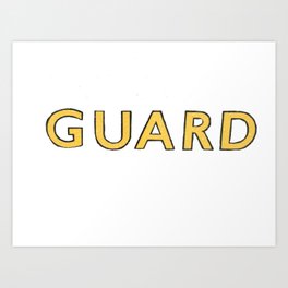 Guard Art Print | Word, Bywhacky, Steamguard, Steambywhacky, Steamtrain, Photo, Gold 