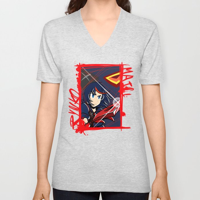 Ryuko V Neck T Shirt