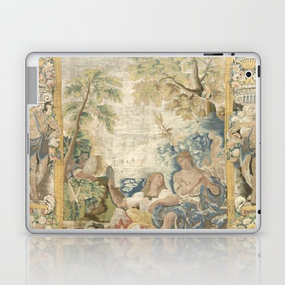 Antique 17th Century Romantic Warrior Italian Tapestry Laptop & iPad Skin