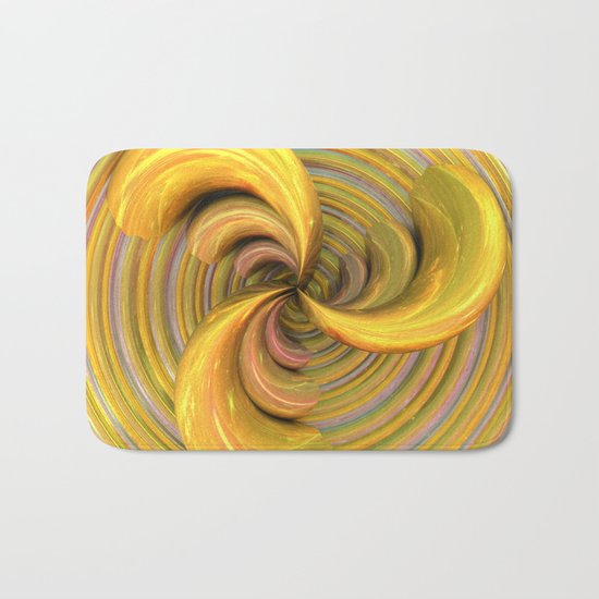 Golden Ribbons Bath Mat