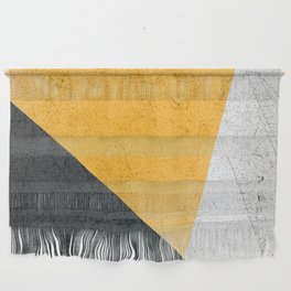 Modern Yellow & Black Geometric Wall Hanging