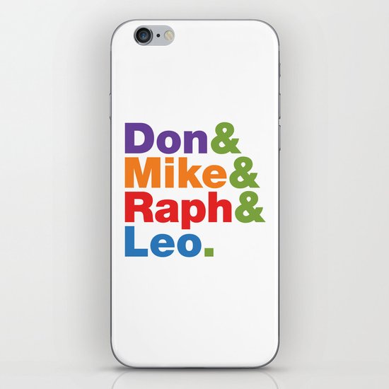 Don & Mike & Raph & Leo. iPhone & iPod Skin