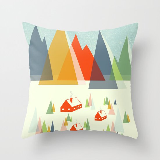 The Foothills Throw Pillow