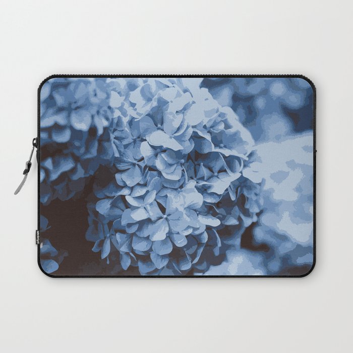 Blue Hydrangea Bouquet Paint by Numbers Laptop Sleeve