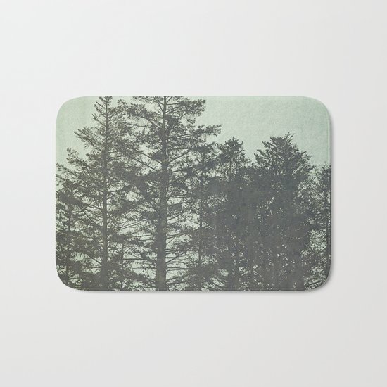 Trees in Fog Bath Mat