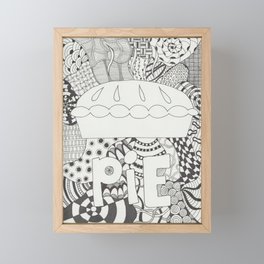 Pie Framed Mini Art Print