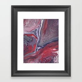 Red and Purple  Framed Art Print