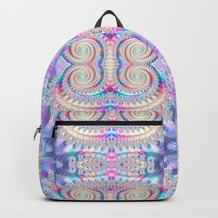 Pastel Splendor Lavender Hues Symmetrical Art Backpack