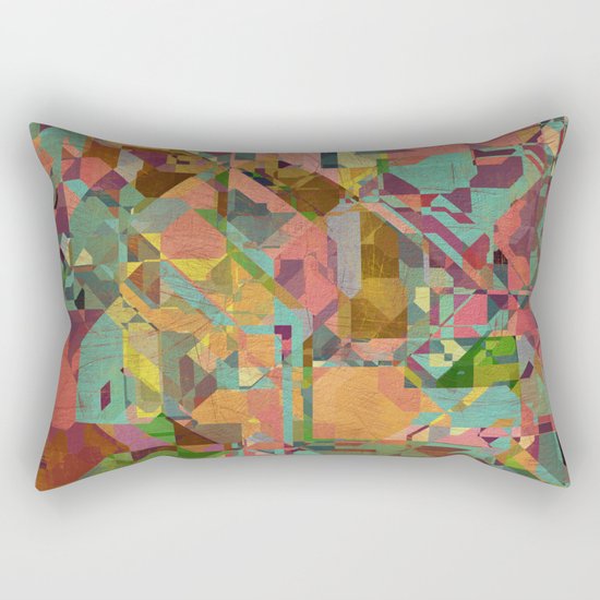 Aztec Vintage Pattern 03 Rectangular Pillow