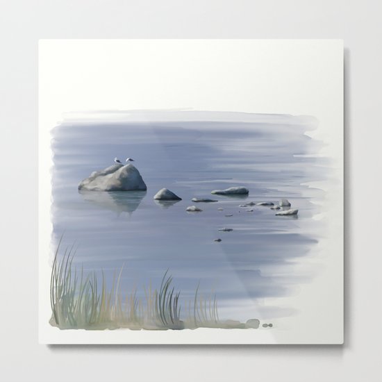 Seagull Siesta Metal Print