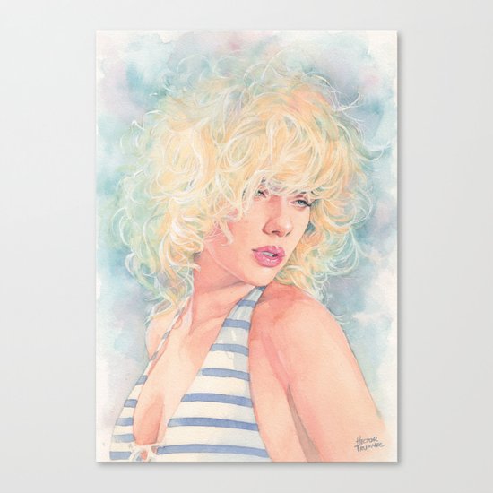 Scarlett Johansson 3 Canvas Print