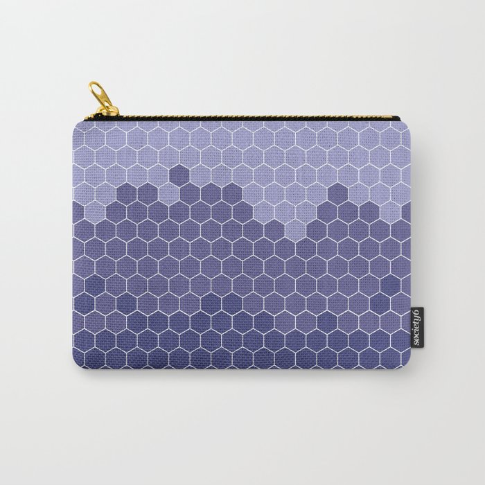 Honeycomb Purple Violet Very Peri Hive Carry-All Pouch