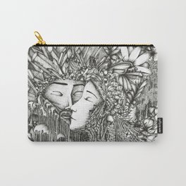 Aule and Yavanna Carry-All Pouch | Black and White, Ink Pen, Lovers, Tolkien, Aule, Illustration, Care, Earth, Drawing, Yavanna 