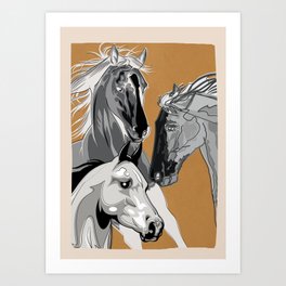 Horses 4 Art Print