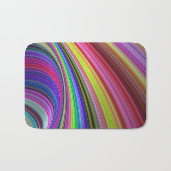 Rainbow vortex Bath Mat