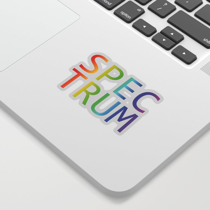 Spectrum Neurodiversity Autism Awareness Empowerment Rainbow product Sticker