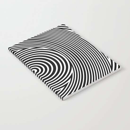 Black and White Dizzy Notebook