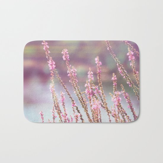 Pink flowers Bath Mat