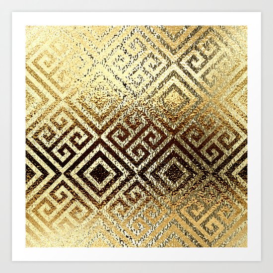 Elegant gold #1 Art Print