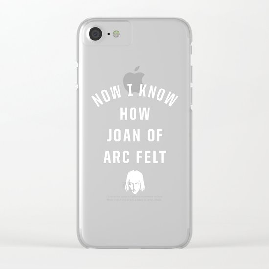 Joan of Arc Clear iPhone Case