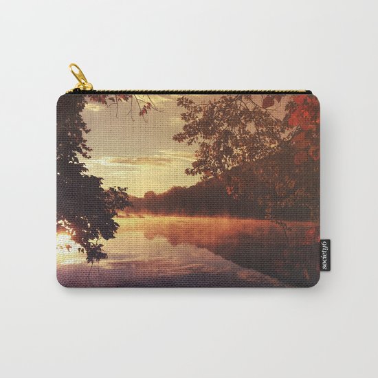 Early morningsun- Forest Sun Lake Trees Carry-All Pouch