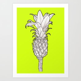 Pineapple - Ananas Arising tikigreen Art Print