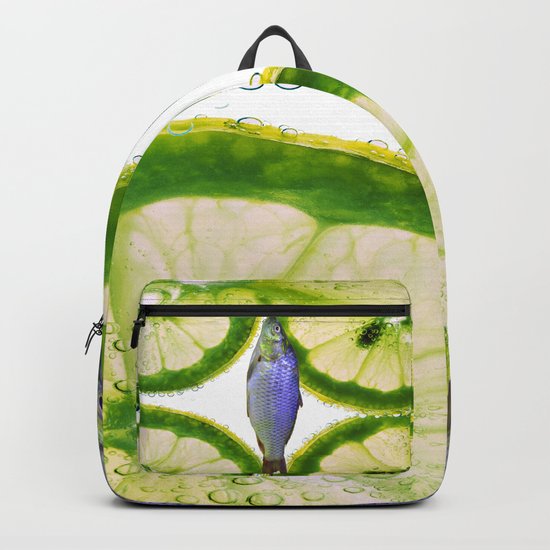 Lime Fish Backpack