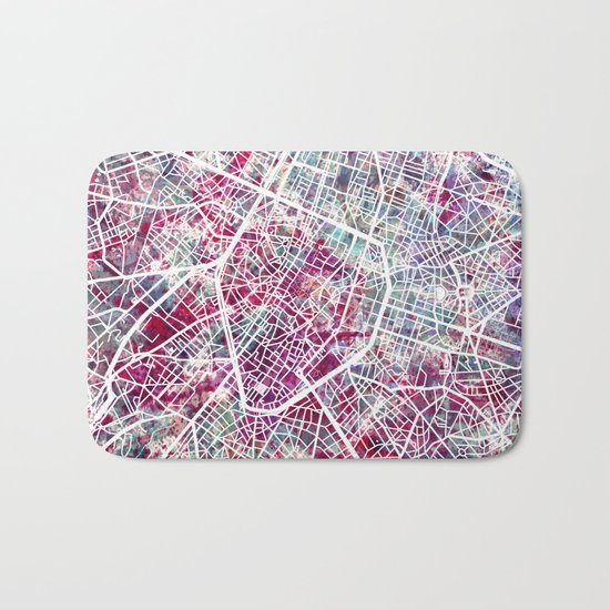 Brussels Map Bath Mat