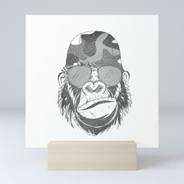 Gorilla artwork Mini Art Print