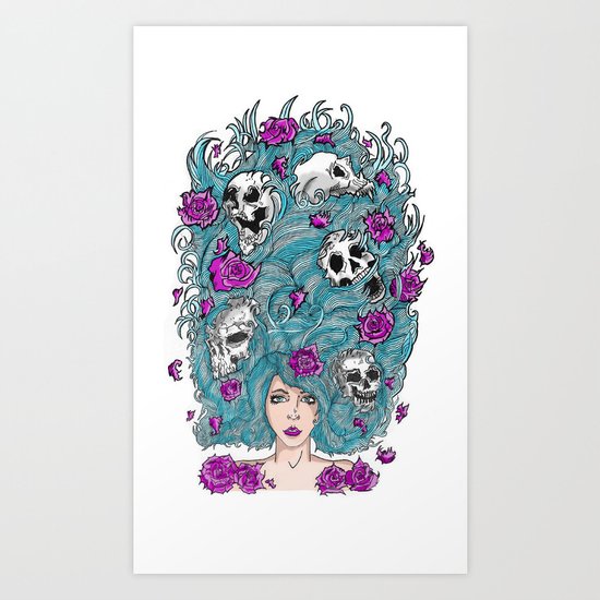 Lady Nature. Art Print