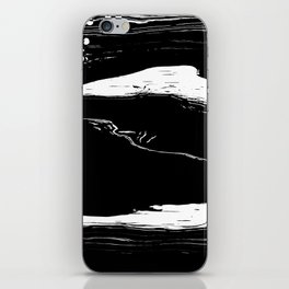 Abstract white and black lines iPhone Skin