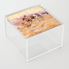 “Blackfeet Burning Crow Buffalo Range” Acrylic Box