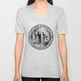 Vice Suppression In Black V Neck T Shirt