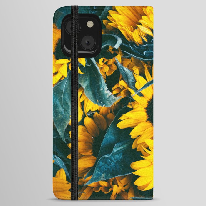 Sunflowers Contrast iPhone Wallet Case