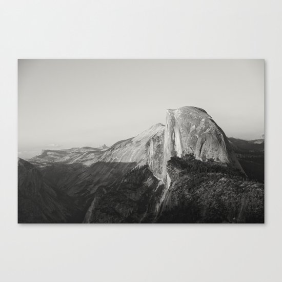 Half Dome V (black and white version) Canvas Print
