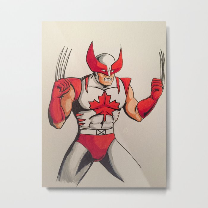 Canadian Super Hero Metal Print