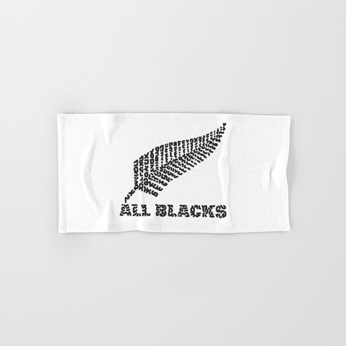 All Blacks Rugby Team New Zealand Hand Bath Towel By Carolinebessieres64 Society6