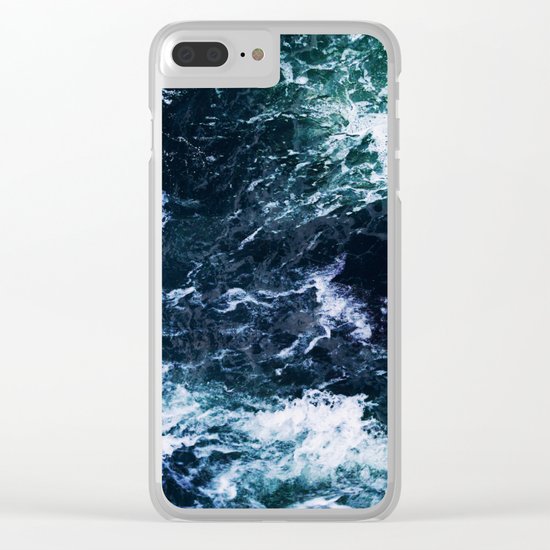 Wild ocean waves Clear iPhone Case