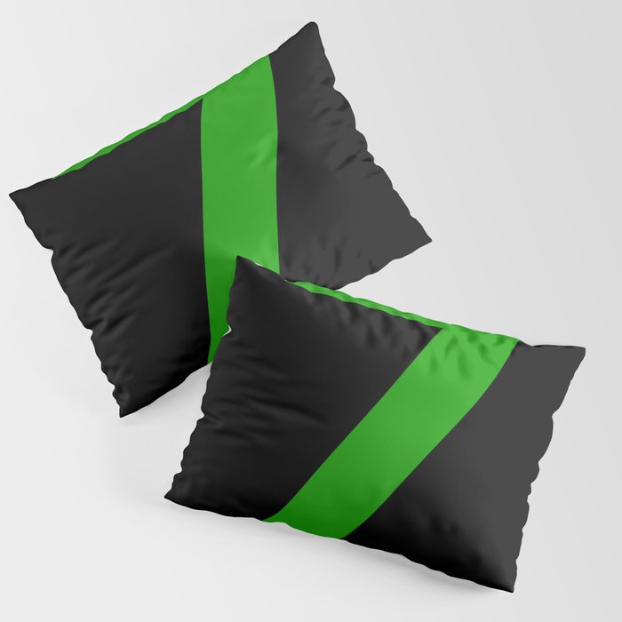 Number 7 (Green & Black) Pillow Sham